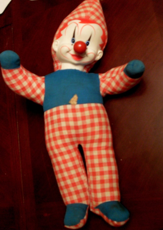 Vintage Windup Nose Musical Clown Etsy