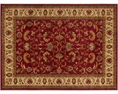 Beautiful over size rug, large rug, oushuk style rug, red floral rug, turkish rug, saloon ushak rug Choose size 2x7, 4x6, 8x11 foot carpet