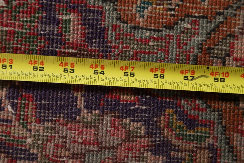 Amazing Big Rug, Large Rug, 9 X 13 Ft Rug, Vintage Rug, Bucks Deer Rug, Hand Made Woven Knotted