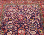 Superb Vintage floral rug, 11 39 x 5 39 feet ,hand made handwoven knotted rug ,veg dye wool crafted rug ,caucasian rug 10 39 .7 quot x4 39 .6 quot ft carpet