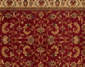 Beautiful over size rug, large rug, oushuk style rug, red floral rug, turkish rug, saloon ushak rug Choose size 4x5, 5x7 8 39 x11 39 ft carpet
