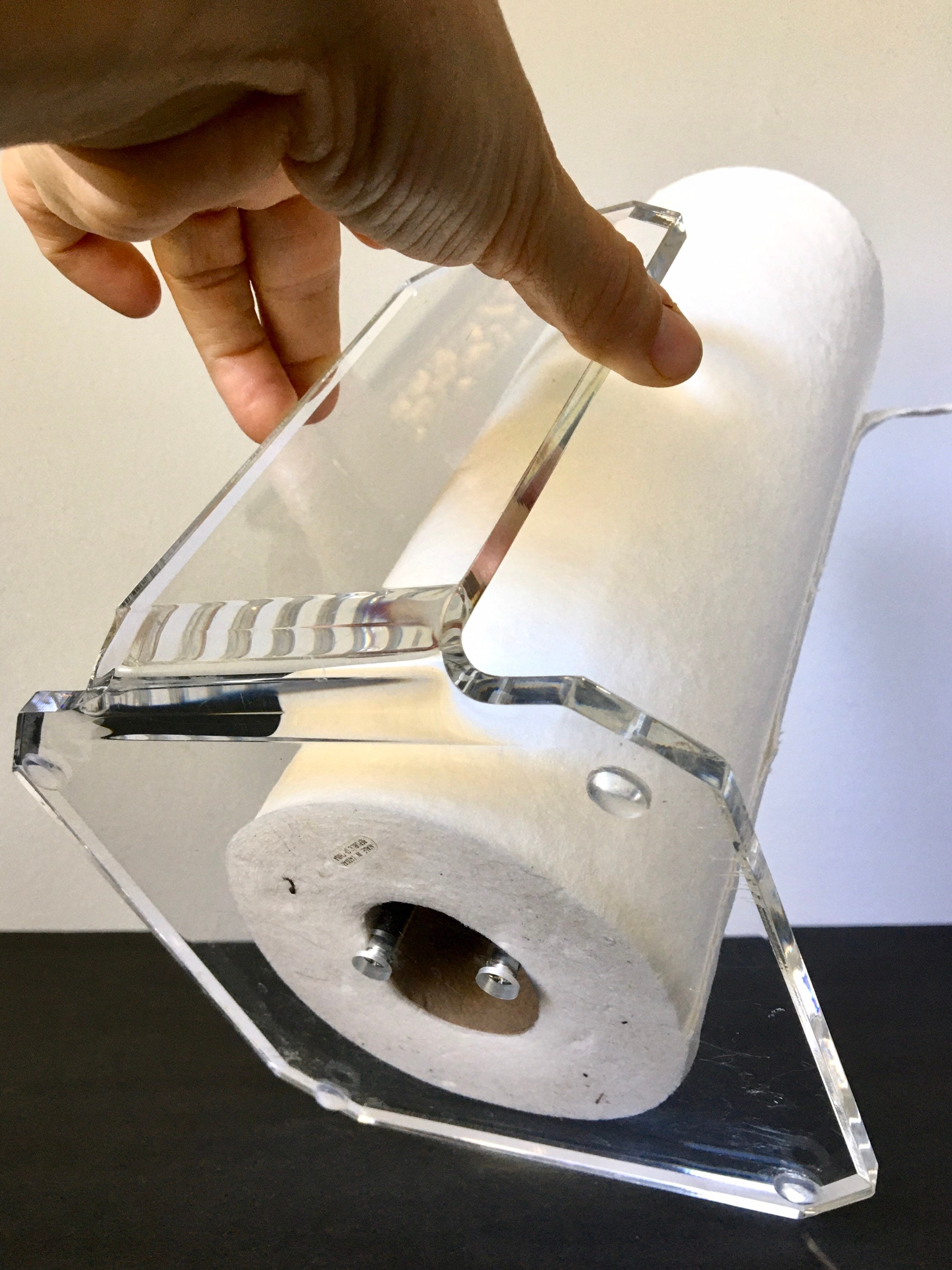 Vintage Clear Lucite Acrylic Paper Towel Holder Stand Table Etsy