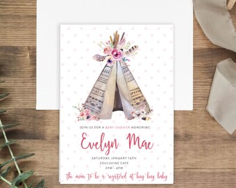 Baby Shower Invitation DIY Printable or PrintedShipped | Etsy