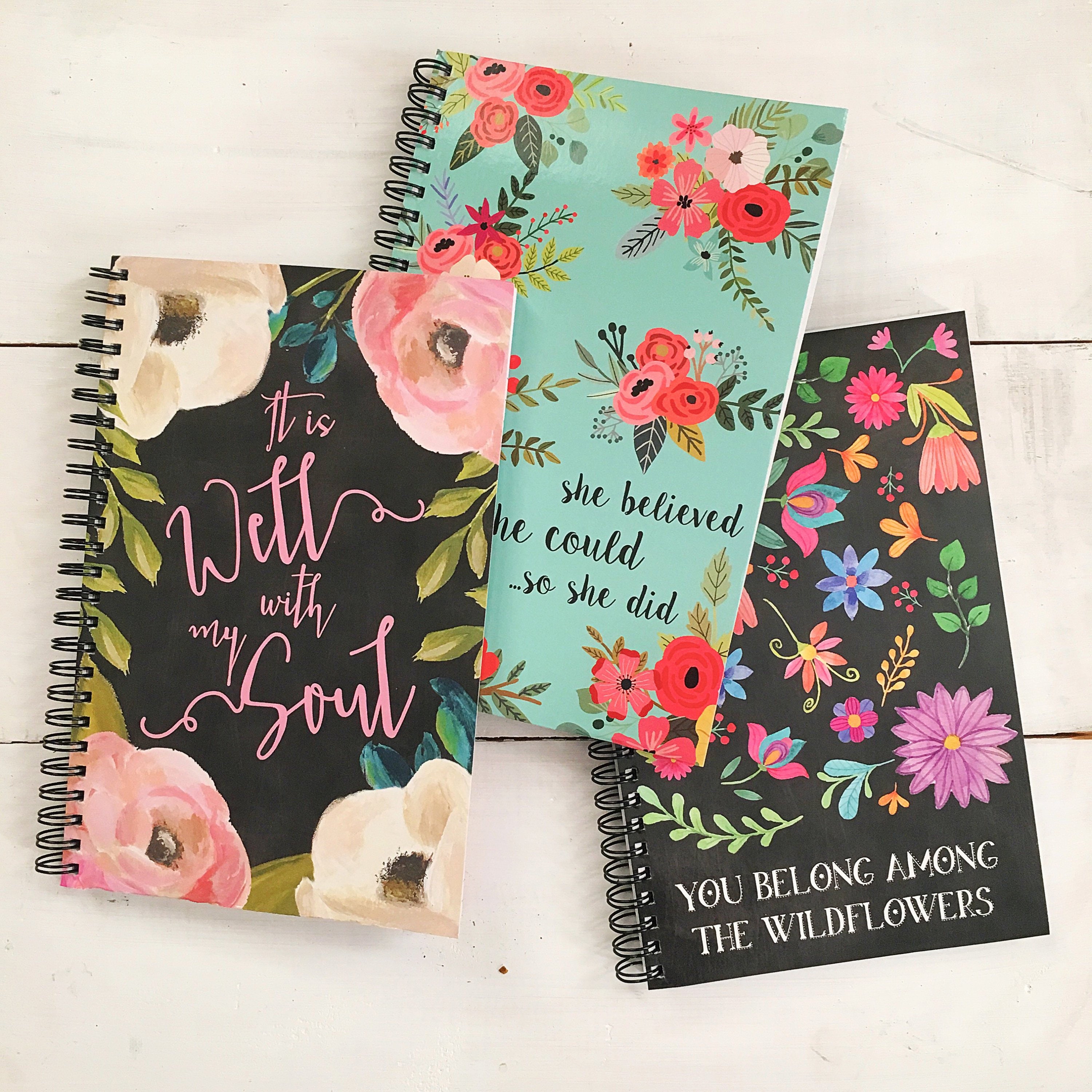 You Belong Among the Wildflowers Spiral Journal | Notebook | Spiral N…