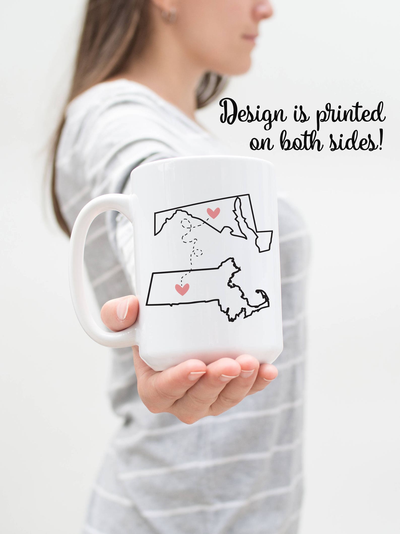 Best Friends Coffee Mug Long Distance Love State to Sate Etsy