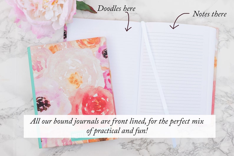 Prayer Journal Bound Journal Hardcover Journal It is Well With My Soul Floral Notebook Bible Journaling Gifts School Supplies image 5