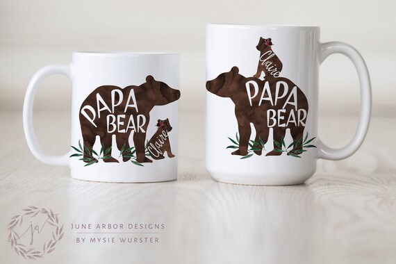 Papa Bear, Papa Bear Mug, Baby Bear, Bear With Cubs Mug, New Parent Gift,  Dad Mug, Coffee Mug, Father's Day Mug, Dad Coffee Mug, Custom Mug, Father's  Day Mug, Gifts For Dad