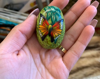 Artisan Made 90s Filo Polymer Clay Butterfly Bead/ Pendant