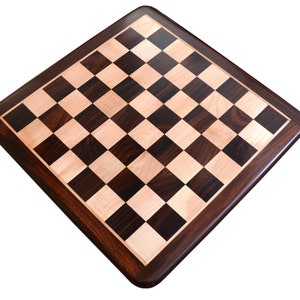 Chess Board Wooden Dark Brown Indian Rosewood 21 55 mm. D0132 image 3