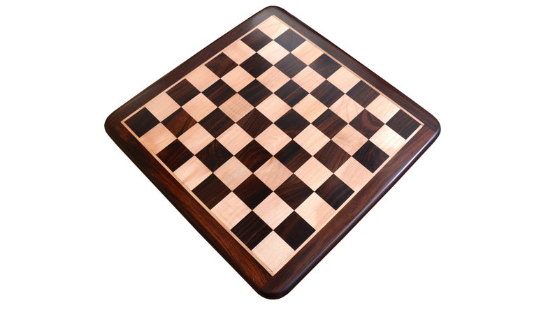 Chess Board Wooden Dark Brown Indian Rosewood 21 55 mm. D0132 image 3