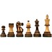 Handcarved Wooden Weighted Chess Set in Burnt Boxwood - 3.8' King 34 Unique Chess Pieces Only by chessbazaar. Free Shipping SKU: M0039 