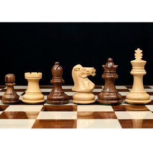 2.6" Collector Chess Set - Wooden Staunton Chess Pieces Only - Sheesham Wood