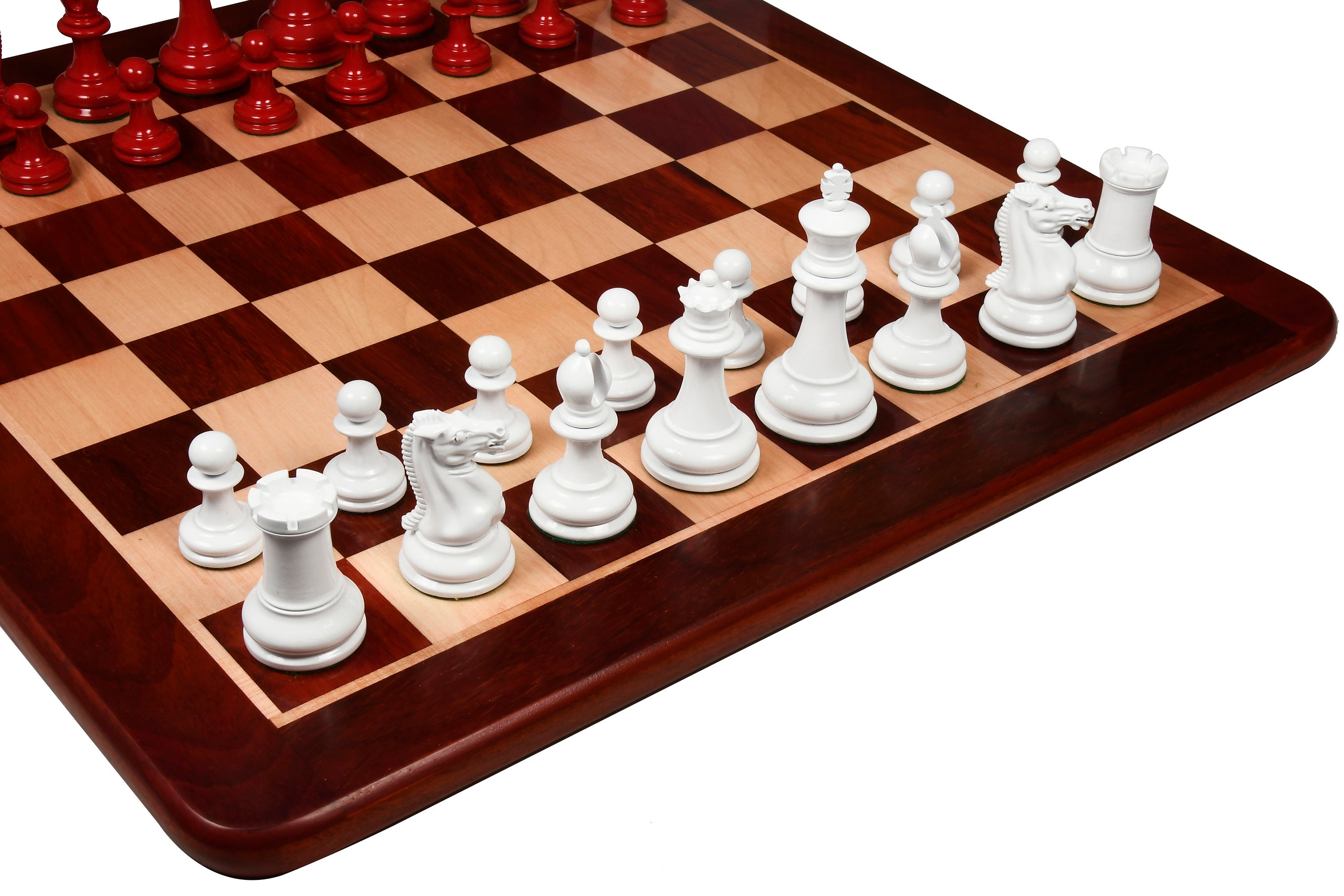 Wooden Chess Board Pieces Arranged Starting Stock Photo 684556210