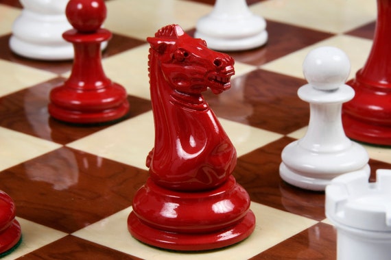 4.6 Spartacus Luxury Staunton Chess Pieces Only Set Bud 