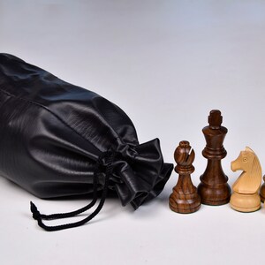 Tournament Championship Chess Set Sheesham Wood Pieces German Knight Handcarved Chess Pieces Extra Queens Chessbazaar With Pouch