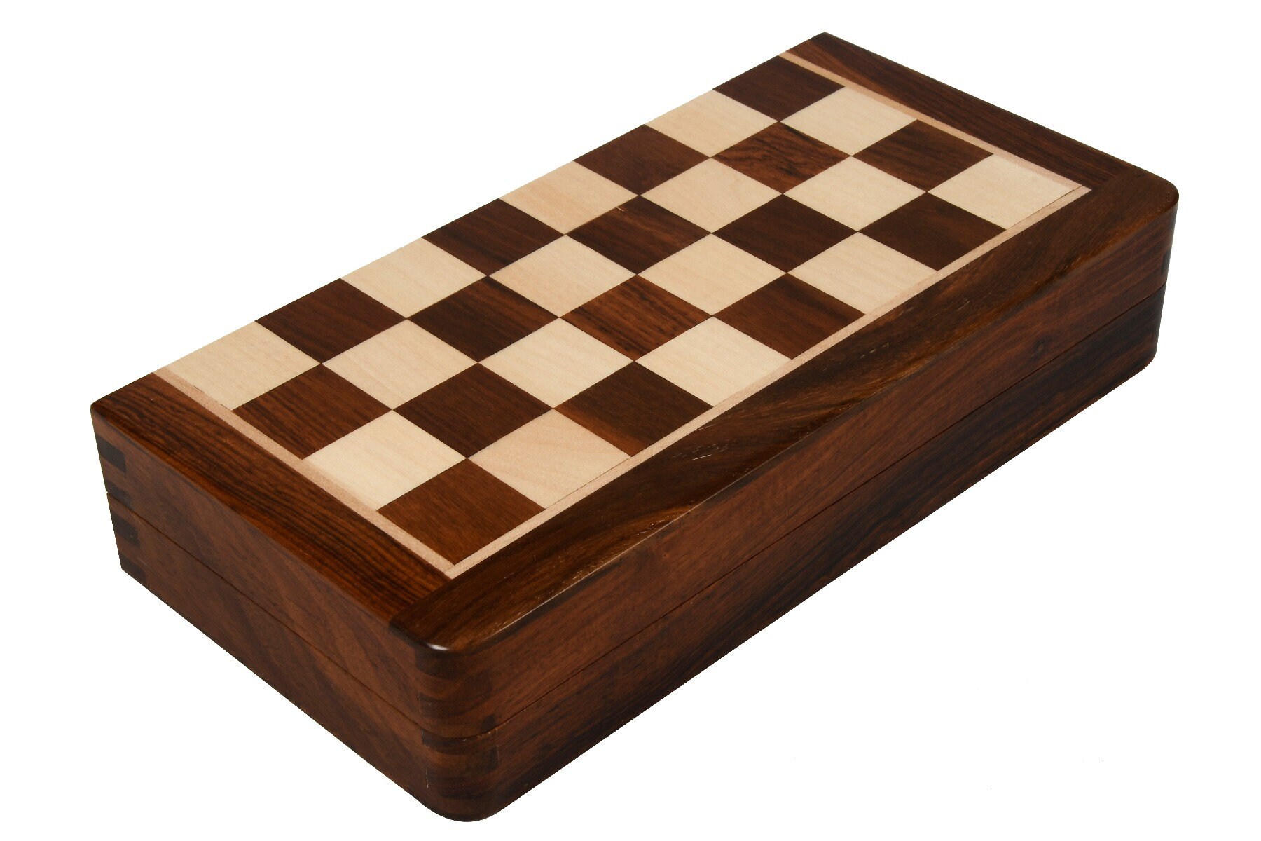 Travel Chess Set Folding Magnetic lacquer finish Sheesham 10&quot; - Portable Chess Set - Foldable Chess Set Board - Travel Friendly Chess Set