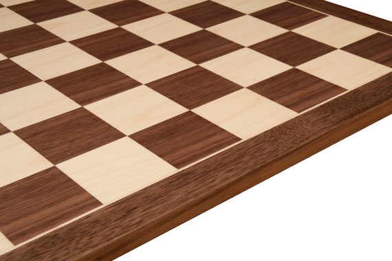 Walnut and Maple Wooden Tournament Chess Board