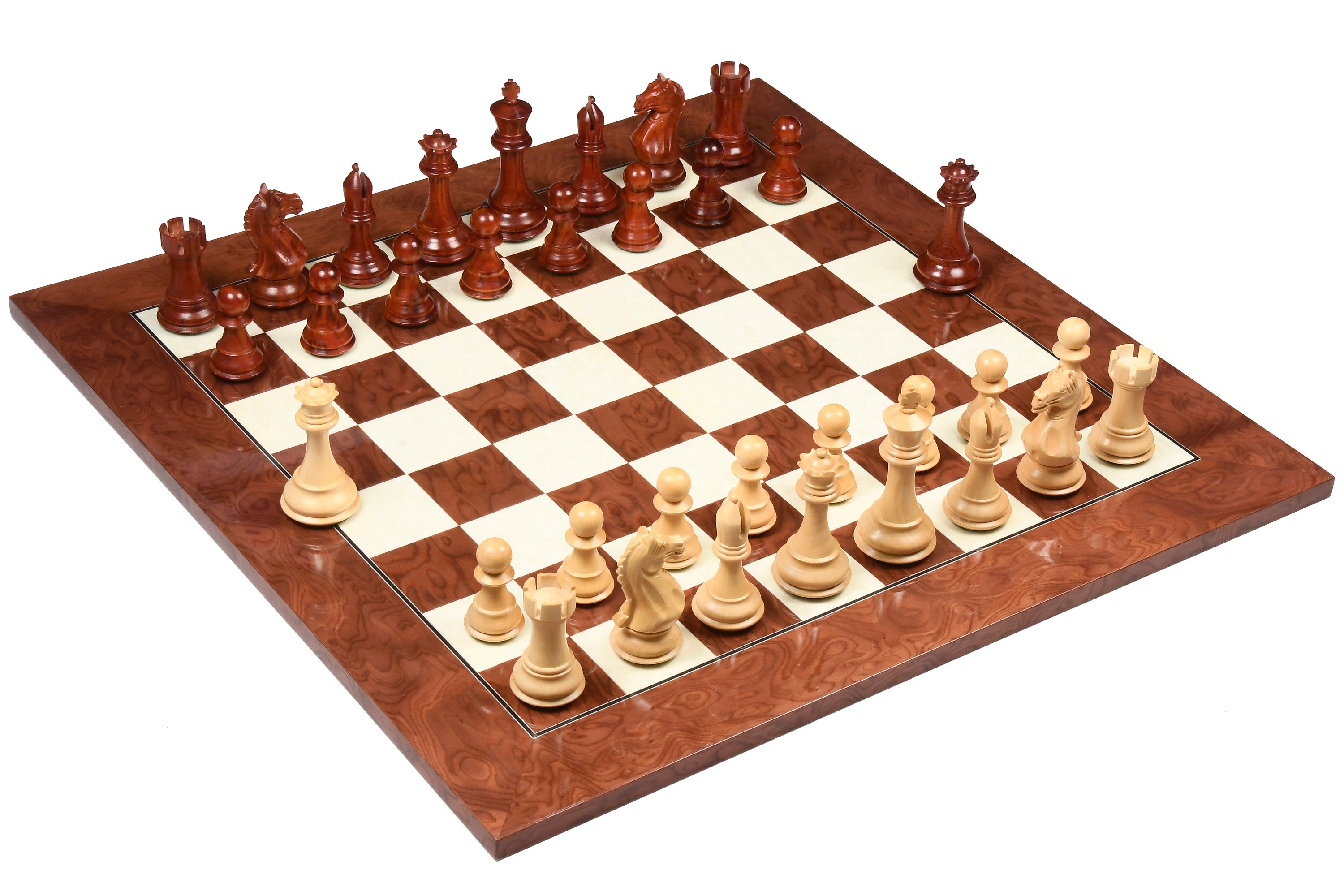  CHESSBAZAAR The Sinquefield Cup 2017 Reproduced Original Chess  Pieces in Genuine Ebony Wood & Boxwood - 3.75 King : Toys & Games