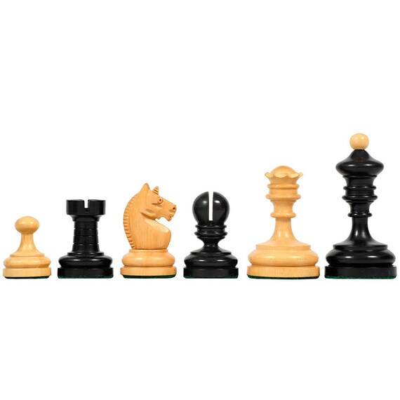 Buy Reproduced Weighted Vintage 1930 German Knubbel Analysis Chess Set in 3