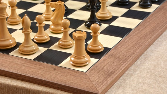 Combo of The Bridle Study Analysis Chess Pieces in Sheesham and Boxwood  with Walnut Maple Wooden Chess Board - 3.2 King