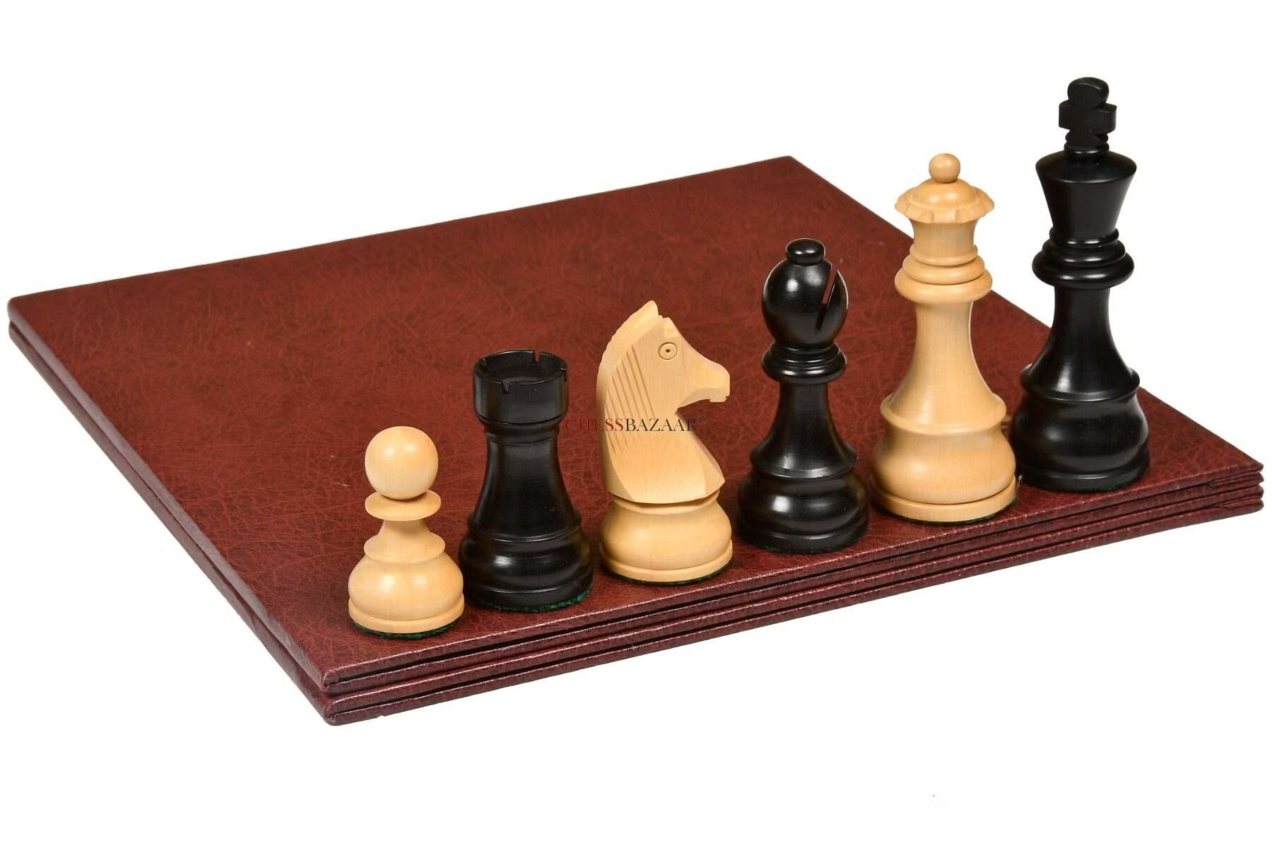 World Championship Chess Pieces Set 3.75 FIDE type+ 21 Ebony