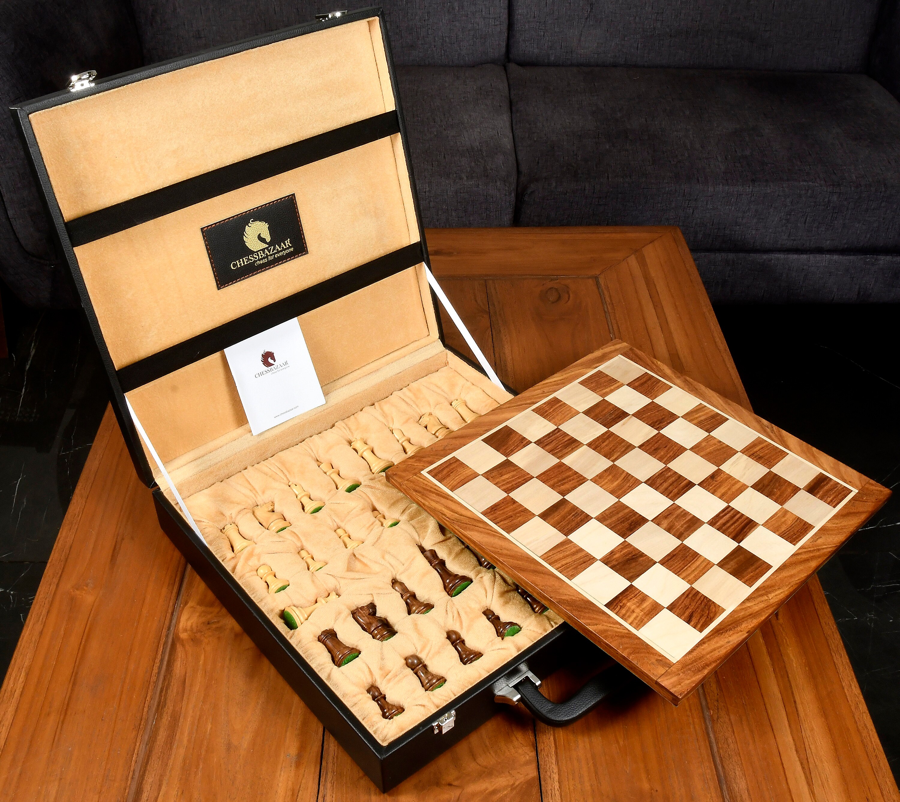 Capablanca Chess Set Weighted Wooden Chess Pieces from chessbazaar