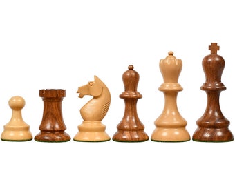 1937 7th Stockholm Chess Olympiad - 'Swedish Club Chess Set' - Chess Pieces Only - Sheesham Wood - 3.75" King