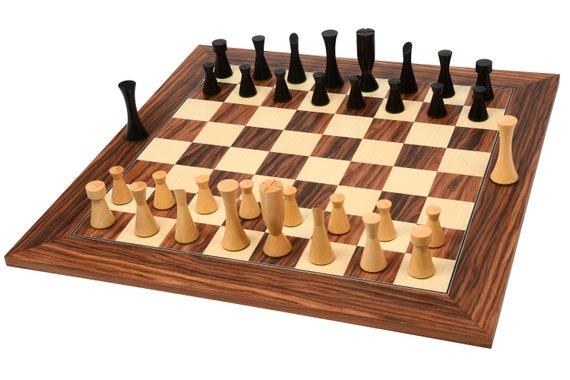 New Exclusive Staunton Chess Set Ebonized & Boxwood Pieces with The Queen's  Gambit Chess Board - 3.5 King - The Chess Store