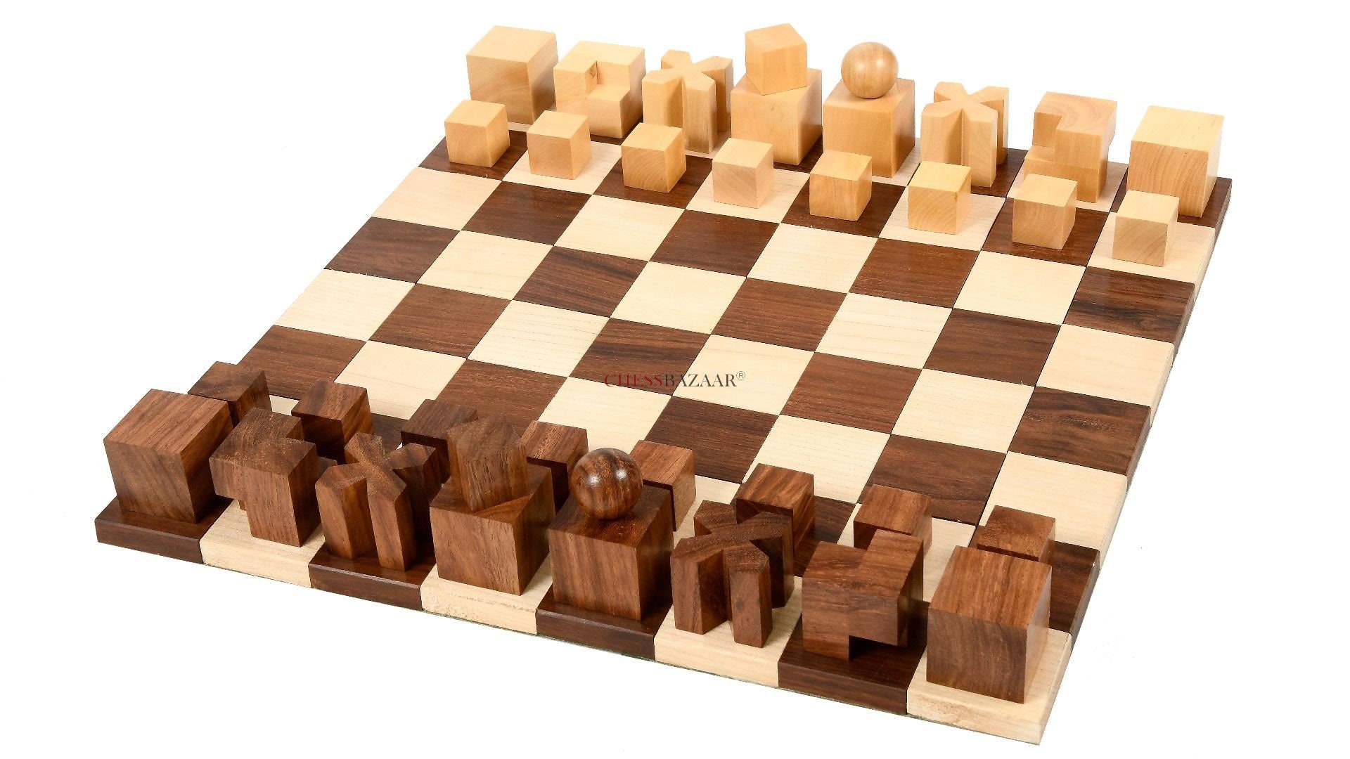 High End Chess Kit French Retro Plaid Study Decoration Natural