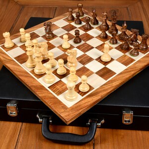 Best Seller Collector Chess Set  Wooden Staunton Chess Pieces in Sheesham Wood Solid Wooden Chessboard, Storage Box - Best Birthday Gift.