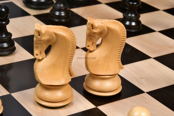 Buy Old Vintage English Staunton Series Chess Pieces in Sheesham Online