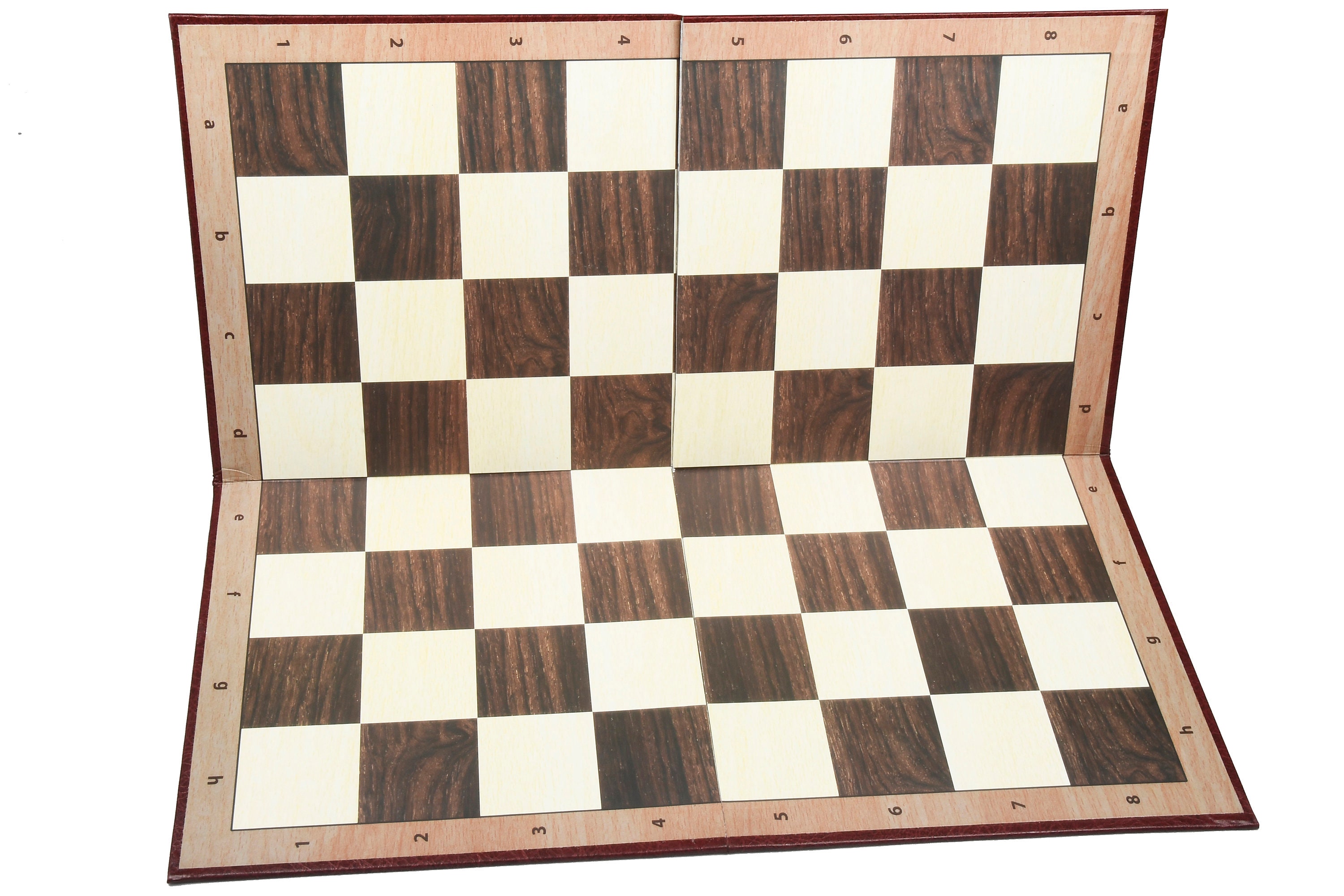 Folding Walnut and Maple Wooden Tournament Chess Board