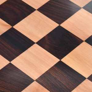 Chess Board Wooden Dark Brown Indian Rosewood 21 55 mm. D0132 image 5