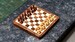 Chess Set Travel Series Folding Magnetic Lacquer Sheesham & Box Wood - 7'. D0103 