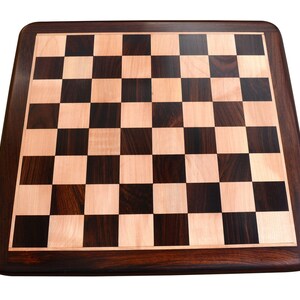 Chess Board Wooden Dark Brown Indian Rosewood 21 55 mm. D0132 image 6