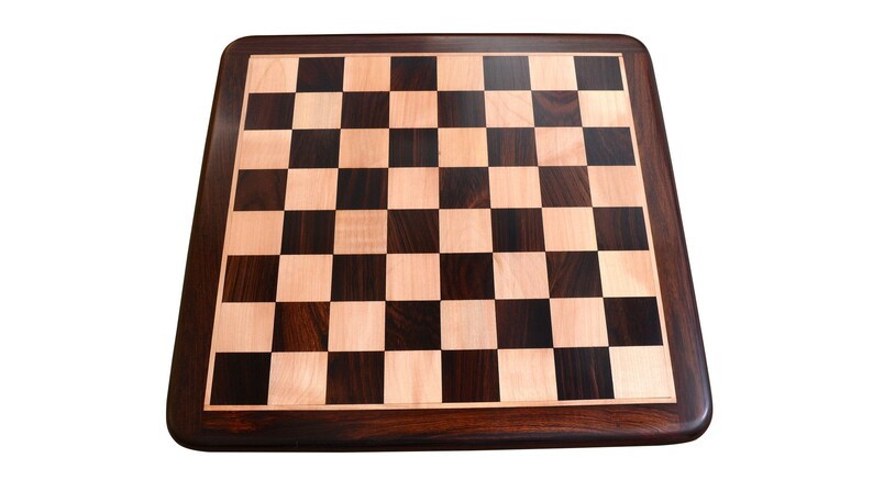Chess Board Wooden Dark Brown Indian Rosewood 21 55 mm. D0132 image 6