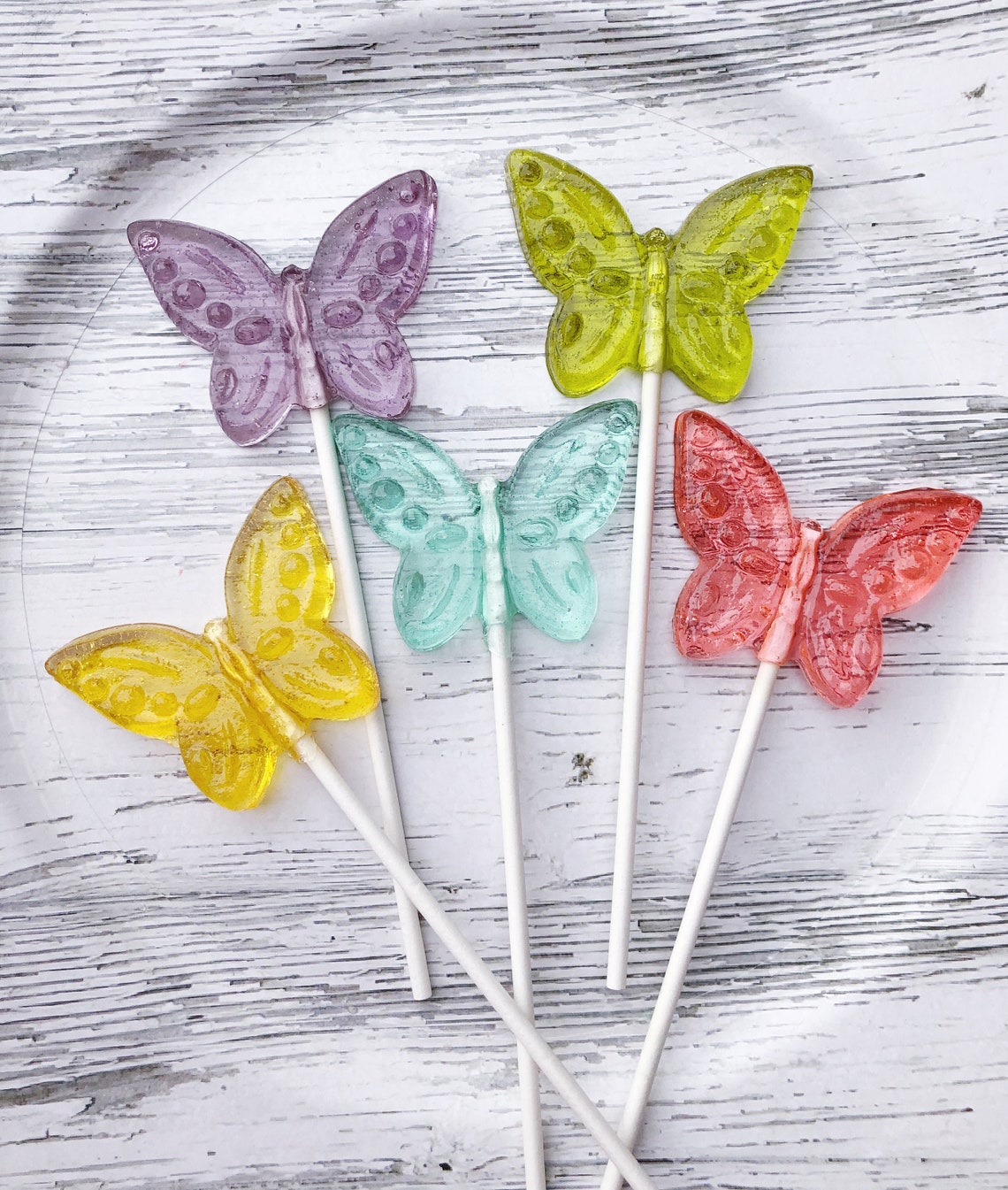 Butterfly Shaped Lollipops Favors Butterfly Shaped Party Etsy