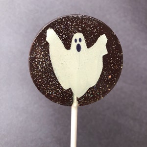 Ghosts lollipops party favors, spooky themed lollipops, halloween birthday, Halloween party, boo halloween treats, ghosts candy, SET OF 6 image 5