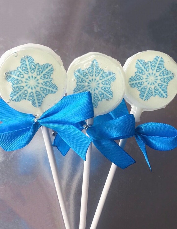 Snowflake Baby Shower, NON GMO, Snowflake Party Favors, 8