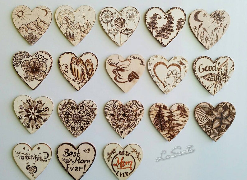 Fridge Wooden Heart Love