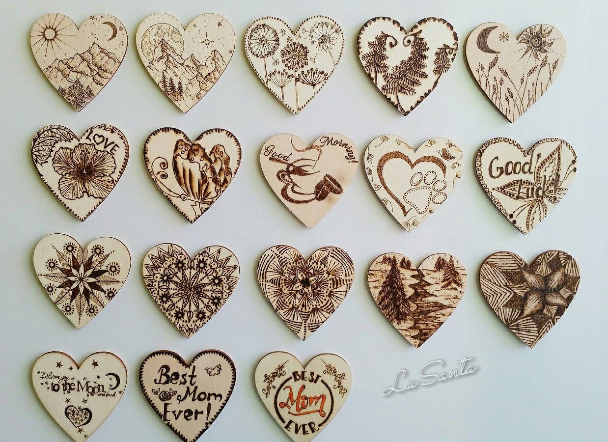 Fridge Wooden Heart Love