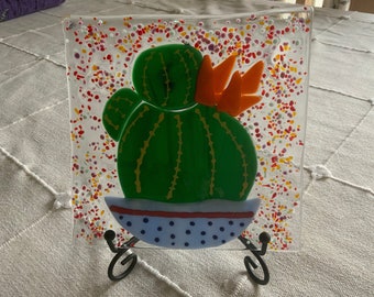 Cactus de vidrio fundido