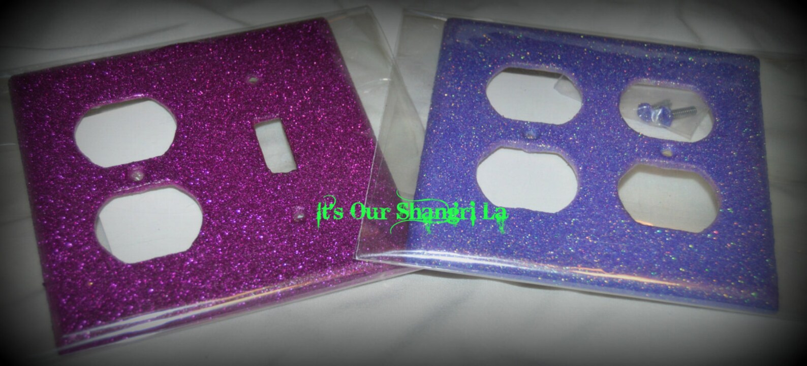 Decorative Glitter Outlet Covers Dazzle'em Double Switch Etsy