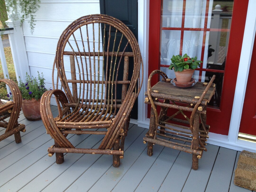 Willow Rocker and End Table Etsy