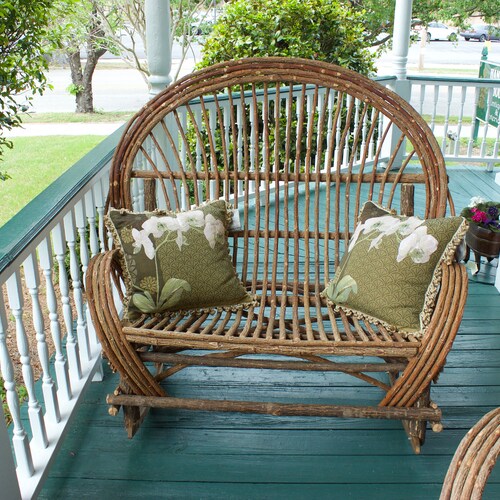 Hand made willow love seat