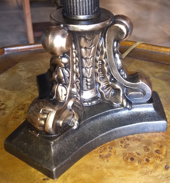 small bronze table lamp