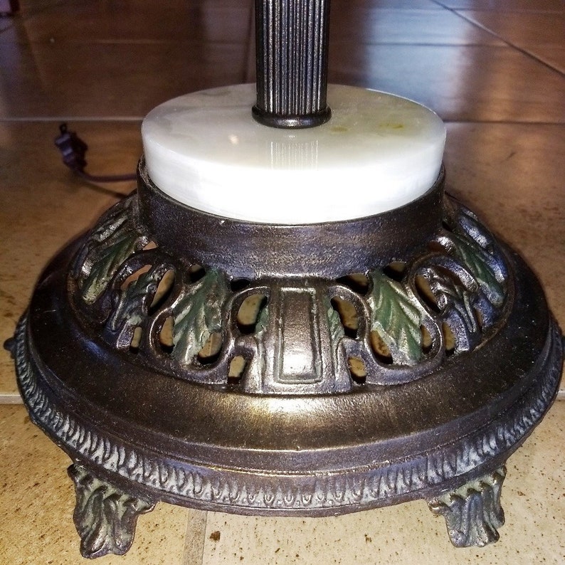 Vintage Art Deco Six 6 Way Floor Lamp 3 Arms 5 Lights Circa Image 0