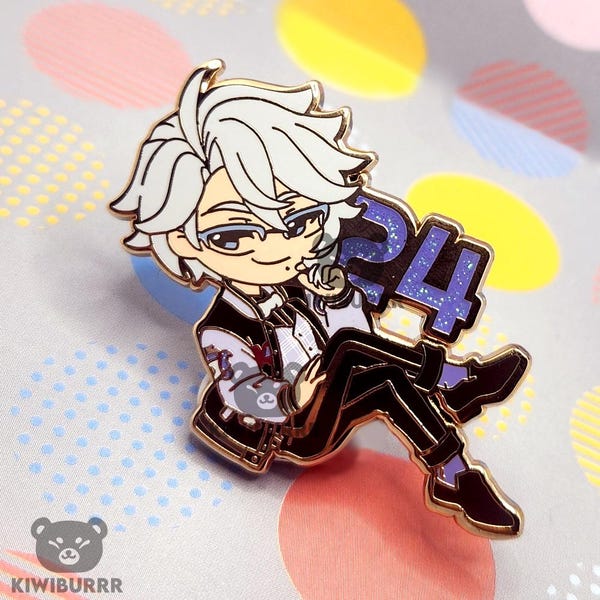 Twisted Wonderland Azul Ashengrotto Octavinelle Enamel Pin