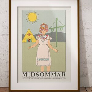 Midsommar poster (Ari Aster, 2019) [alternative movie poster; illustrated movie poster]