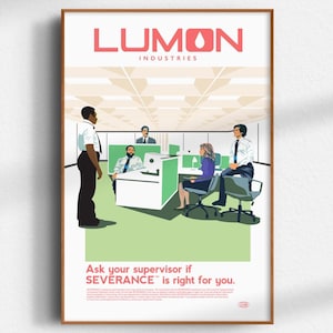 Vintage Inspired Lumon Industries Severance Ad (Severance poster; Lumon poster; alternative TV poster)